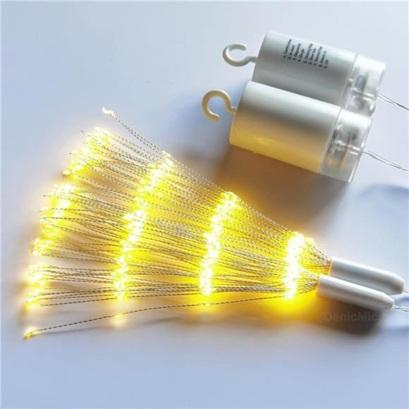 Firework Lights 200 LED Copper Wire Starburst Light, 8 Modes Battery Operated - Picture 6 of 6